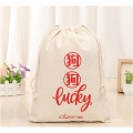 Fashion custom luxury logo drawstring bag plastic promotional backpack